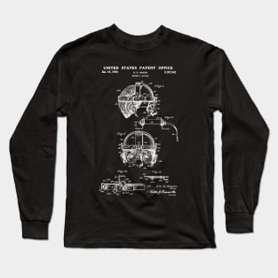 Welding Goggles Patent White Long Sleeve T-Shirt